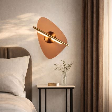 LED Wall Light RELAX LED/5W/230V Gold/Smoky Brown