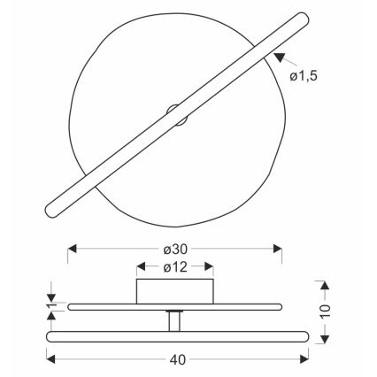 LED Wall Light RELAX LED/5W/230V gold/white