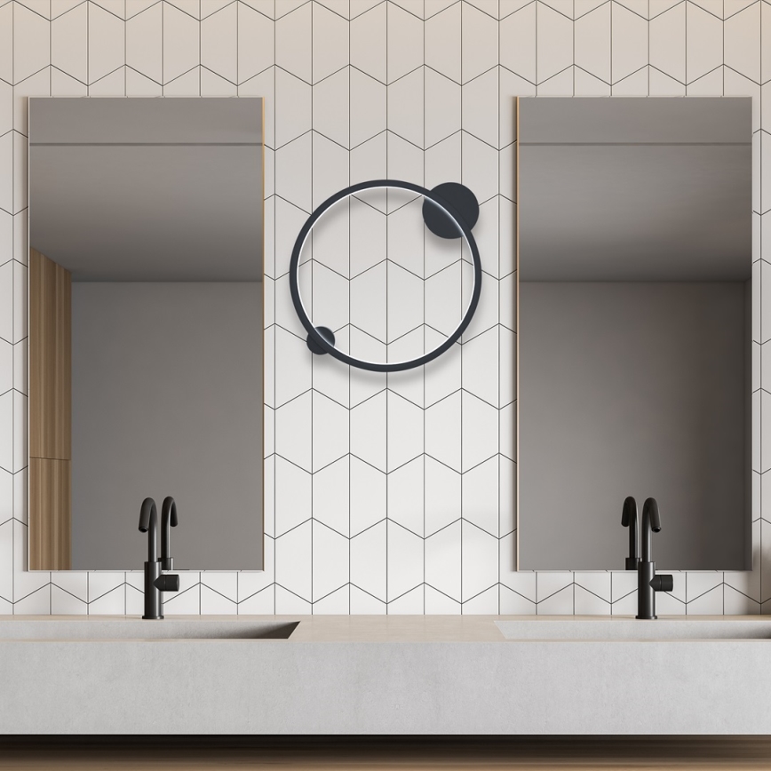 LED Wall light SATURNO LED/25W/230V d. 50 cm IP44 anthracite