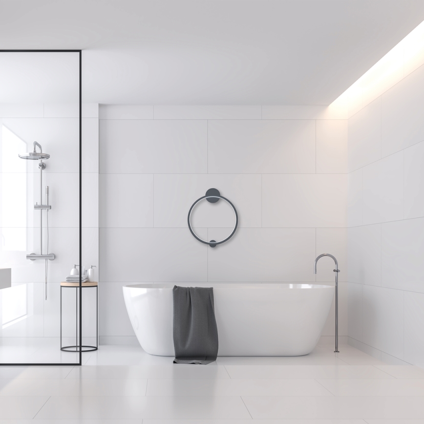 LED Wall light SATURNO LED/25W/230V d. 50 cm IP44 anthracite