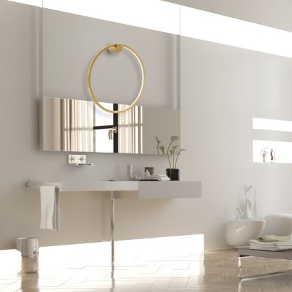 LED Wall light SATURNO LED/25W/230V d. 50 cm IP44 gold
