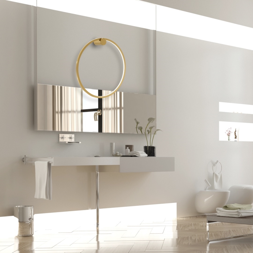 LED Wall light SATURNO LED/25W/230V d. 50 cm IP44 gold