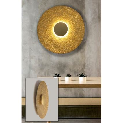 LED Wall light SOLE LED/16W/230V d. 65 cm gold