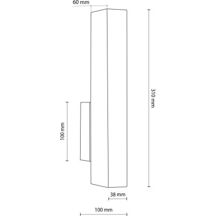 LED Wall light TEO LED/3W/230V 3000K walnut