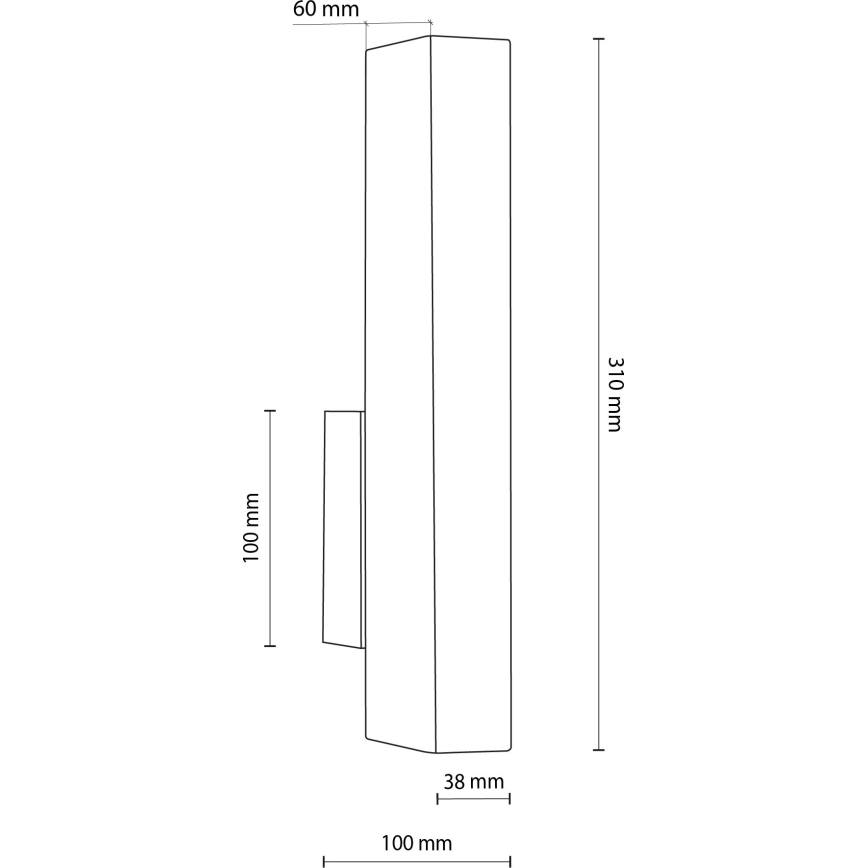 LED Wall light TEO LED/3W/230V 3000K walnut