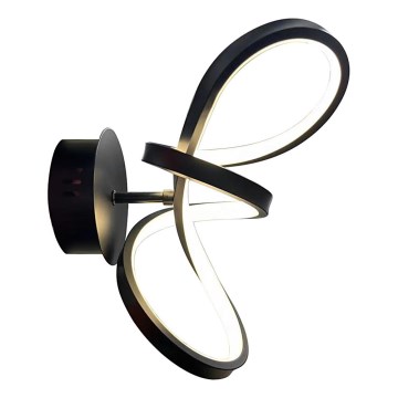 LED Wall light TESORO LED/15W/230V black
