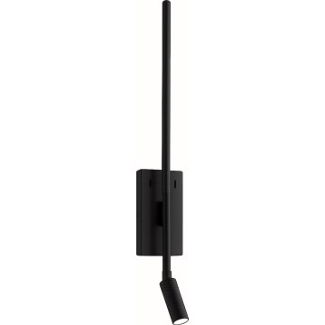 LED Wall Light TORCH LED/6W/230V + LED/3W Black
