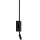 LED Wall Light TORCH LED/6W/230V + LED/3W Black