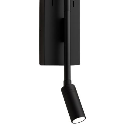 LED Wall Light TORCH LED/6W/230V + LED/3W Black