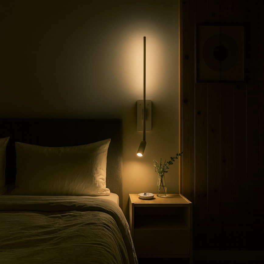 LED Wall Light TORCH LED/6W/230V + LED/3W White