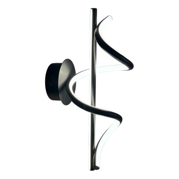 LED Wall light TWIST LED/12W/230V black
