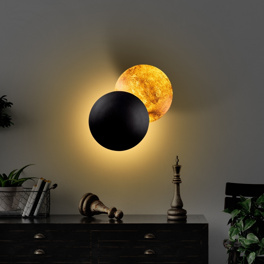 LED Wall light YOSMA LED/5W/230V 3000K black/copper