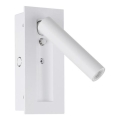 LED Wall-Mounted Spotlight, 2W, 230V, 3000K, White