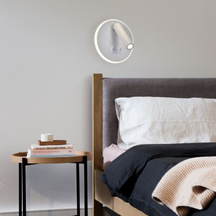 LED Wall spotlight IRIS LED/12W/230V 3000K white