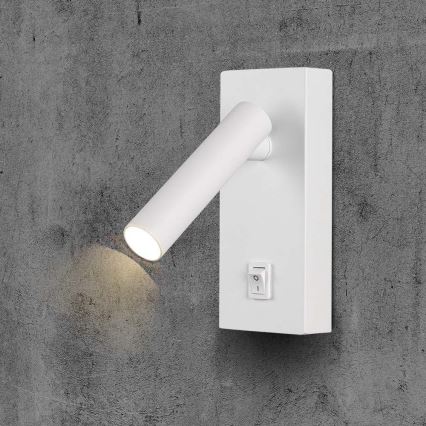 LED Wall spotlight with switch LED/2W/230V 3000K white