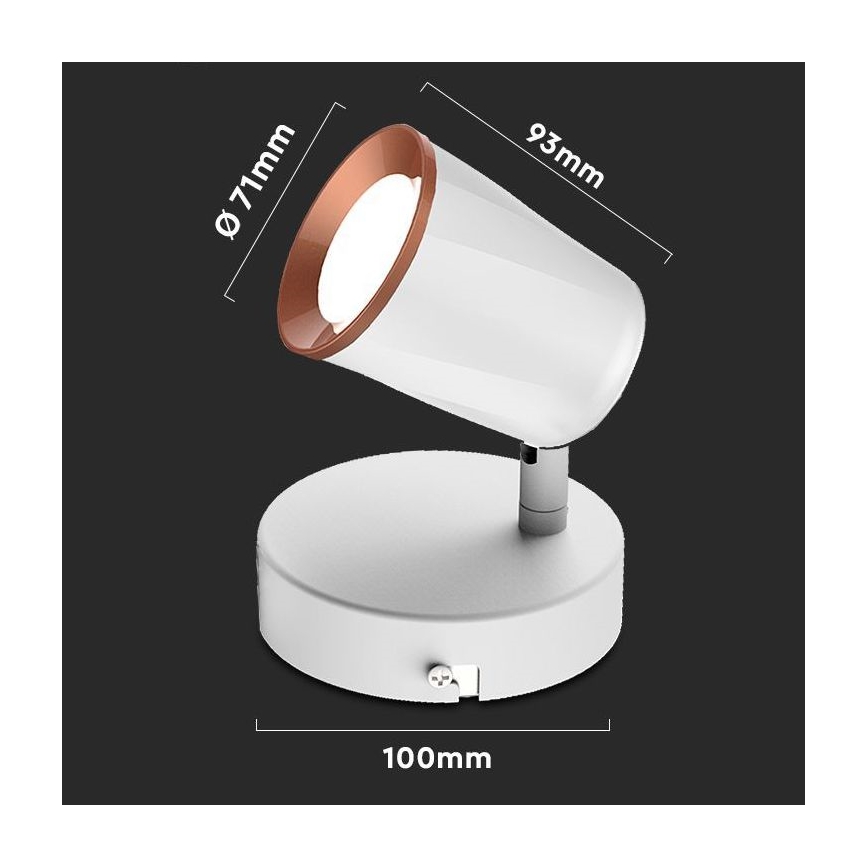 LED Wall spotlight LED/5W/230V 4000K white
