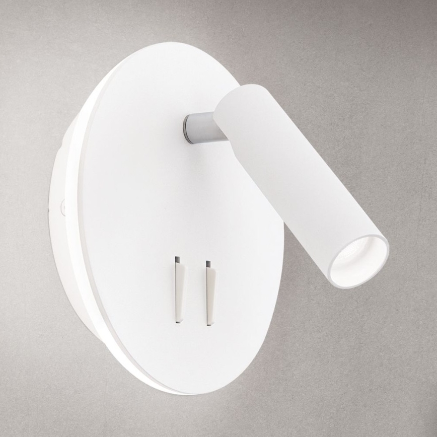 LED Wall spotlight LENNY LED/6W/230V + LED/3W white