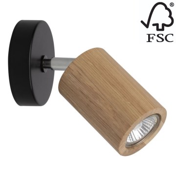 LED Wall spotlight MATTI 1xGU10/5W/230V oak - FSC certified