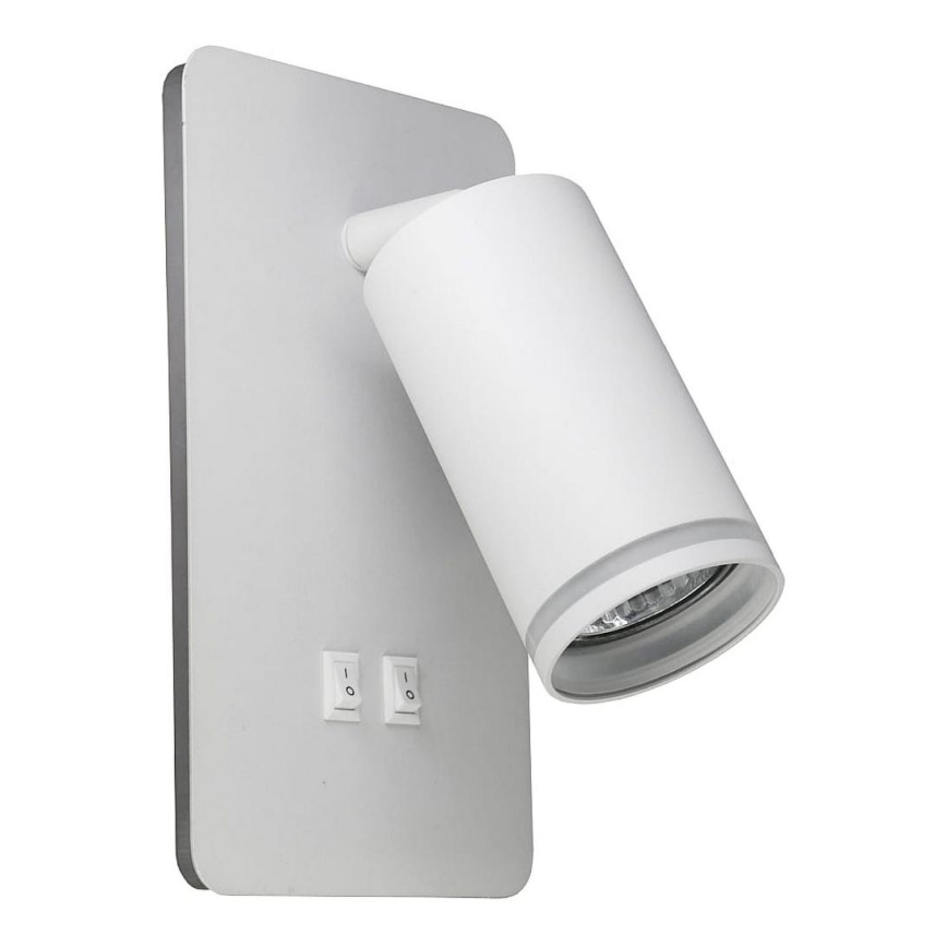 LED Wall spotlight PARIS 1xGU10/10W/230V + LED/6W/230V white