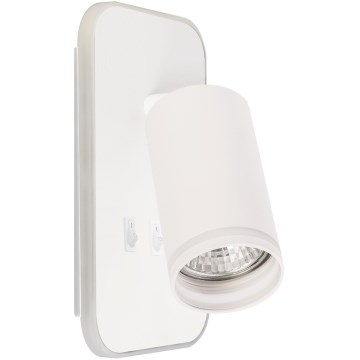 LED Wall Spotlight PIPE 1x GU10 (10W/230V) + 6W LED, white