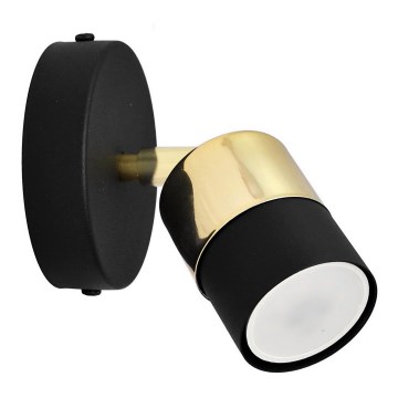 LED Wall spotlight TUBSSON 1xGU10/4,8W/230V black/gold