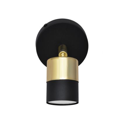 LED Wall spotlight TUBSSON 1xGU10/4,8W/230V black/gold