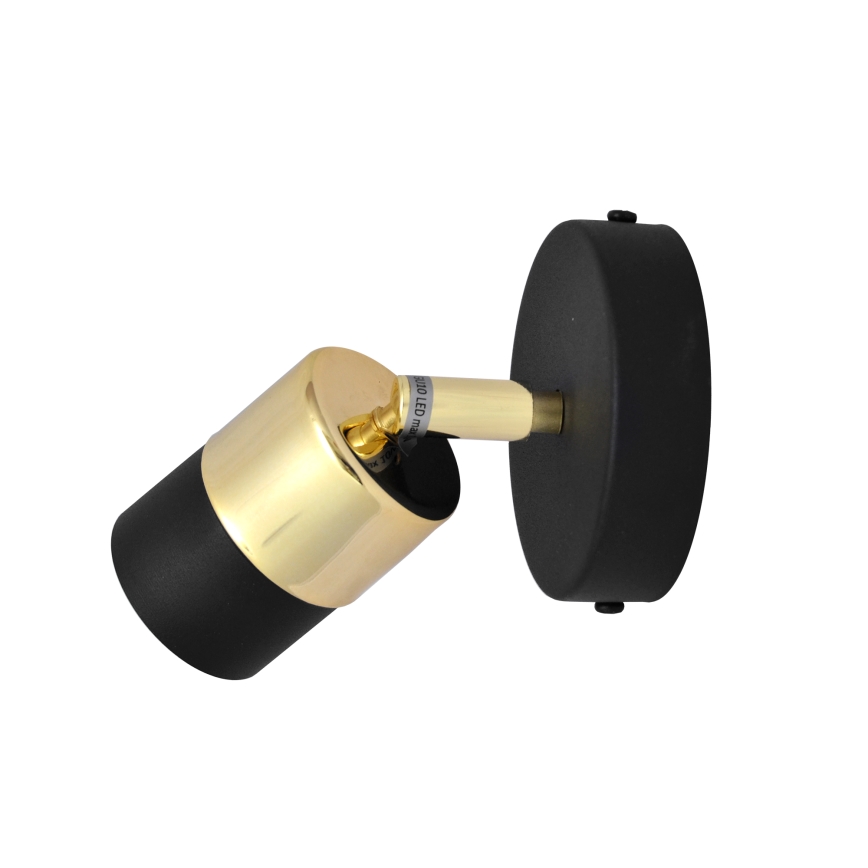 LED Wall spotlight TUBSSON 1xGU10/4,8W/230V black/gold