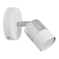 LED Wall spotlight TUBSSON 1xGU10/4,8W/230V white/shiny chrome
