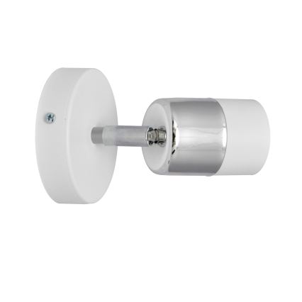 LED Wall spotlight TUBSSON 1xGU10/4,8W/230V white/shiny chrome