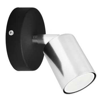 LED Wall spotlight TUNE 1xGU10/4,8W/230V matte chrome/black