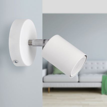 LED Wall spotlight TUNE 1xGU10/4,8W/230V white
