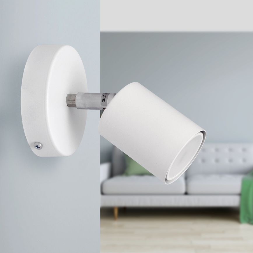 LED Wall spotlight TUNE 1xGU10/4,8W/230V white