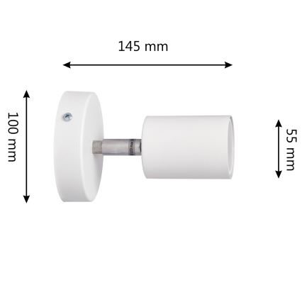 LED Wall spotlight TUNE 1xGU10/4,8W/230V white