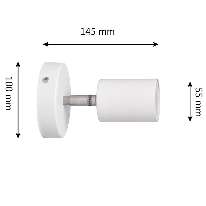 LED Wall spotlight TUNE 1xGU10/4,8W/230V white