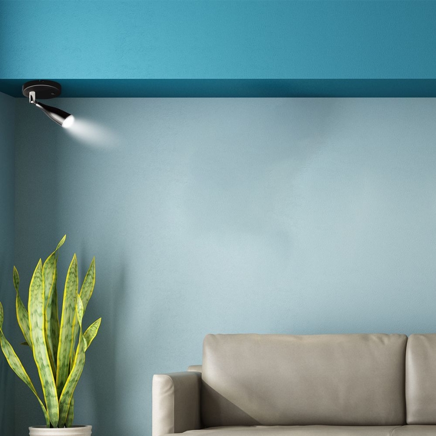 LED Wall spotlight with a switch LED/4,5W/230V 4000K black