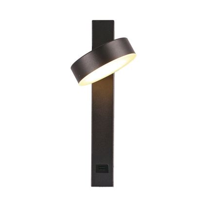 LED Wall spotlight with USB port LED/8W/230V 3000K