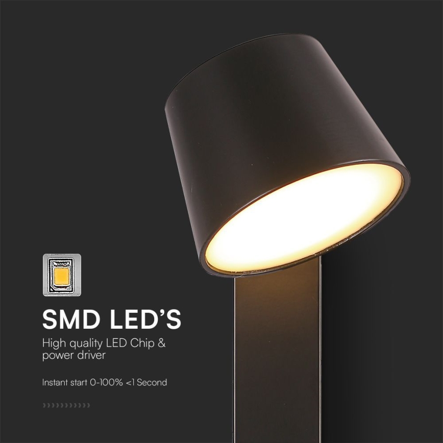 LED Wall spotlight with USB port LED/8W/230V 3000K