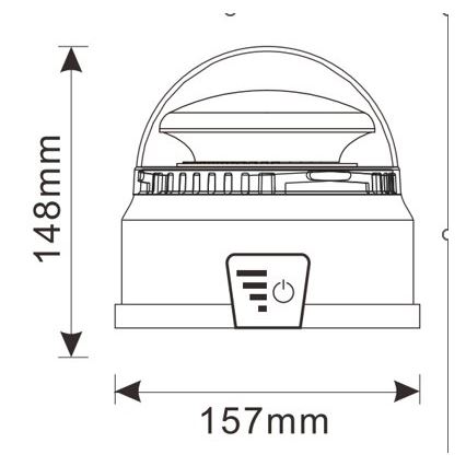 LED Warning beacon LED/12-24V IP65