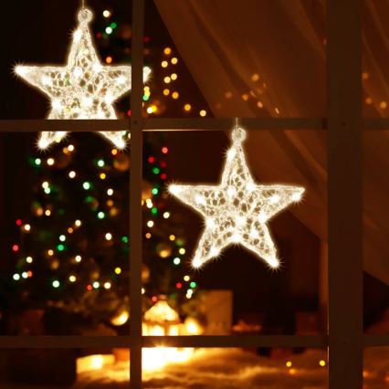 LED Window decoration 20xLED/2xAA