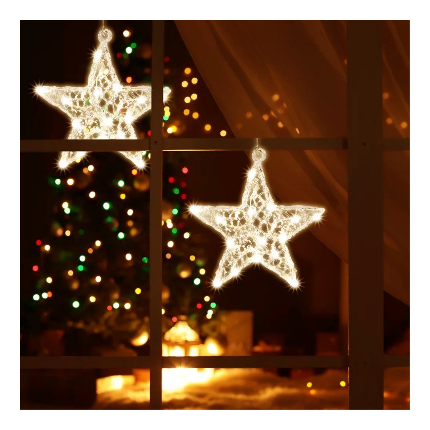 LED Window decoration 20xLED/2xAA