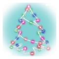 LED Window decoration 35xLED/3xAA multicolor