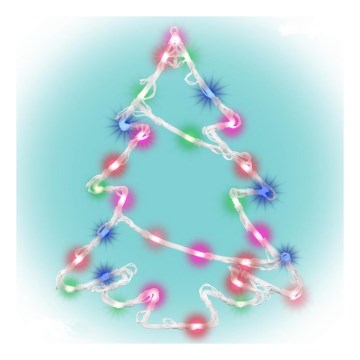 LED Window decoration 35xLED/3xAA multicolor