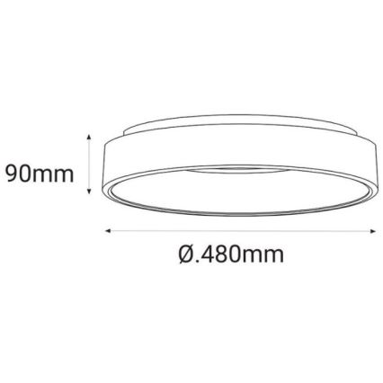 LED2 - LED Ceiling light BELLA LED/40W/230V 3000/4000K white