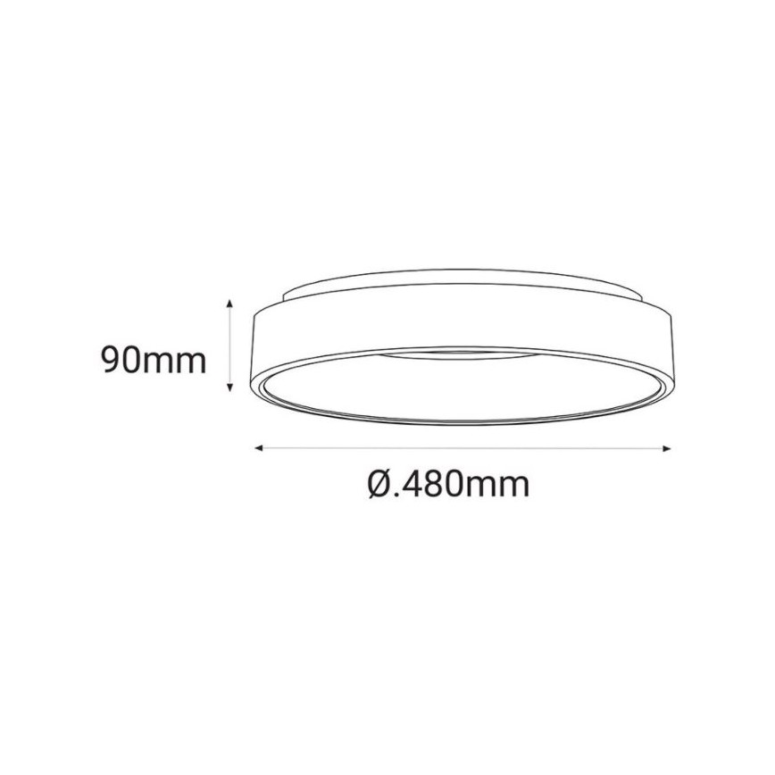 LED2 - LED Ceiling light BELLA LED/40W/230V 3000/4000K white