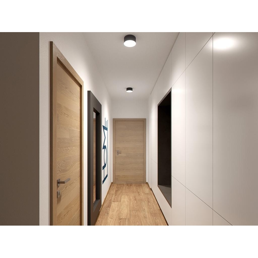 LED2 - LED Ceiling light BUTTON LED/17W/230V anthracite