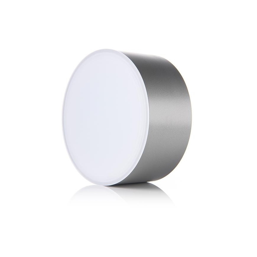 LED2 - LED Ceiling light BUTTON LED/17W/230V silver