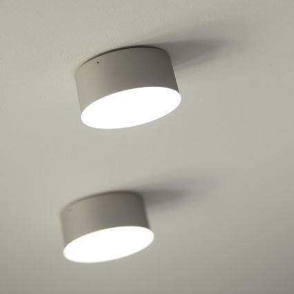 LED2 - LED Ceiling light BUTTON LED/17W/230V silver