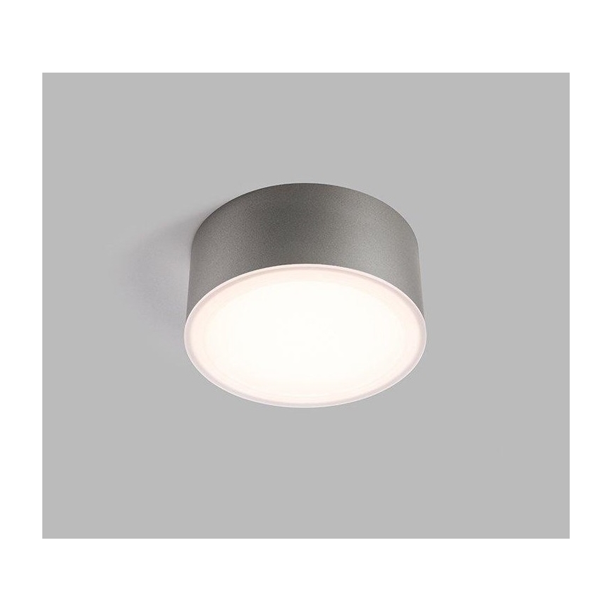 LED2 - LED Ceiling light BUTTON LED/17W/230V silver