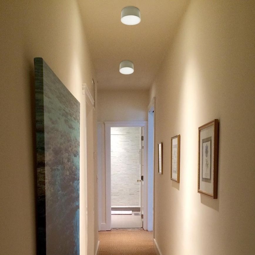 LED2 - LED Ceiling light BUTTON LED/17W/230V silver