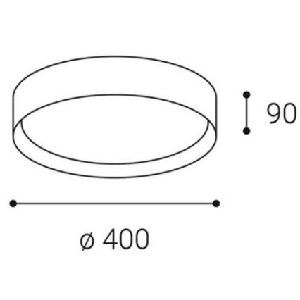 LED2 - LED Ceiling light MILA LED/30W/230V 3000/4000K